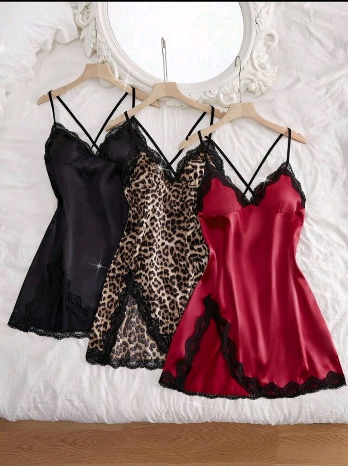 Midnight Temptation Satin Nightdress